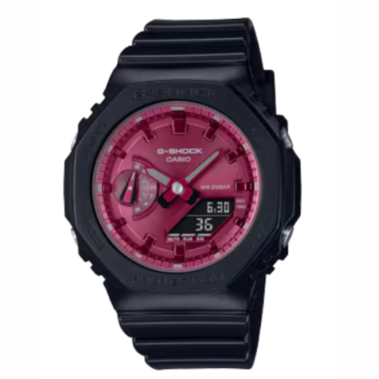 Casio G-Shock GMA-S2100RB-1ADR Black Resin Band Women Sports Watch 